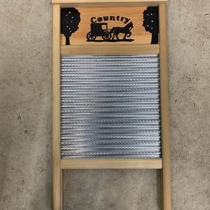 Farmhouse decor horse and carriage washboard
